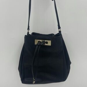 International Concepts Black Faux Leather Bag